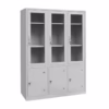 tủ locker sơn tĩnh điện 3 cánh kính
