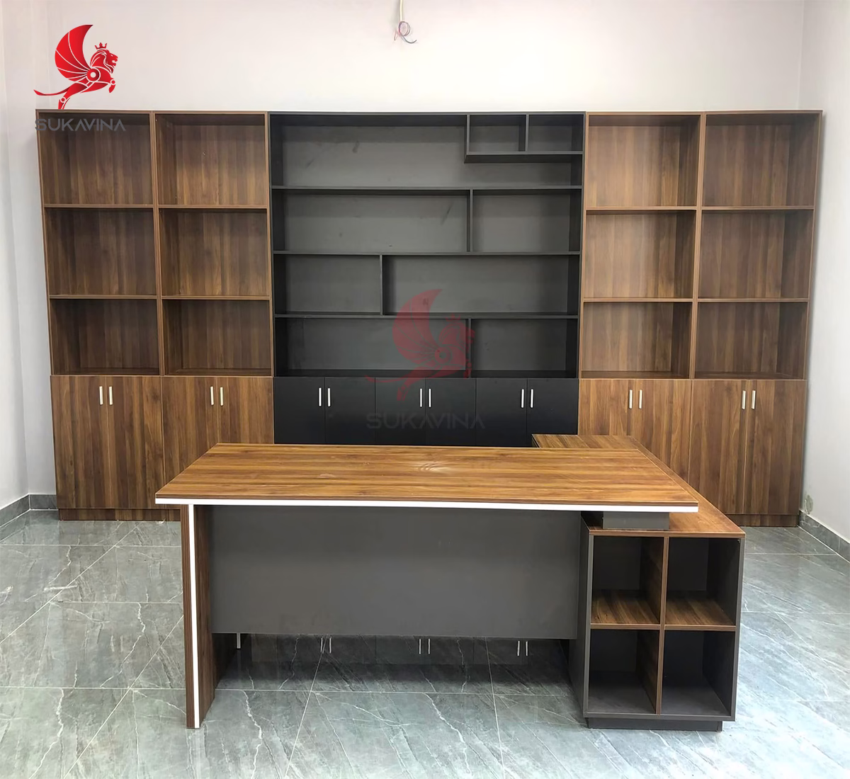 Dự án lắp đặt kệ tủ văn phòng đơn vị thi công Office Sukavina