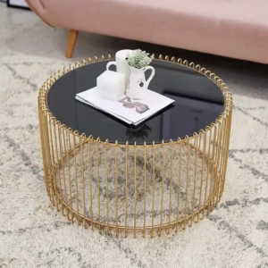 Bàn trà sofa khung sắt lồng chim