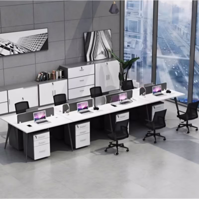 cụm bàn làm việc 8 người