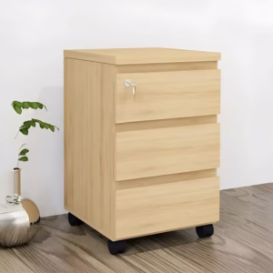 tủ phụ 3 ngăn màu vàng vân gỗ