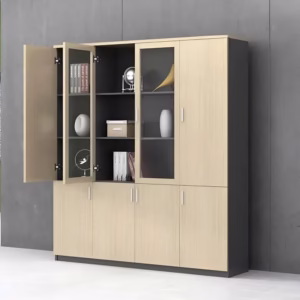 tủ giám đốc 4 cánh kính hiện đại