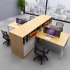 cụm bàn làm việc văn phòng vách ngăn gỗ