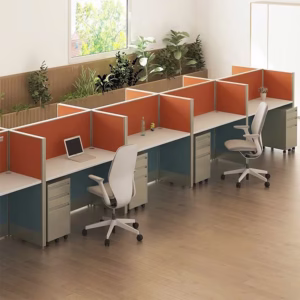 cụm làm việc văn phòng vách ngăn gỗ