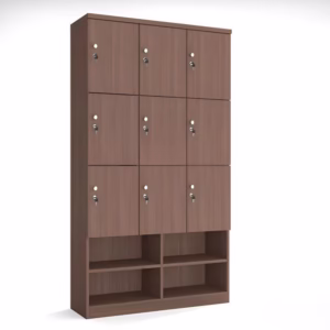 tủ locker 9 cánh tích hợp kệ giày