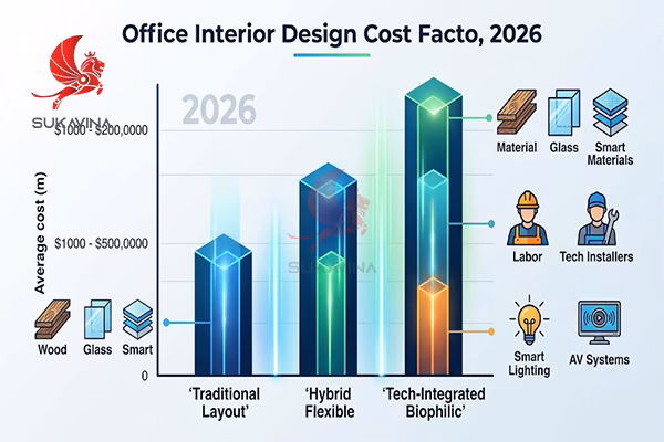 chi phí thiết kế nội thất văn phòng 2026