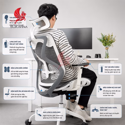 các tính năng cần có của ghế nhân viên ngồi lâu