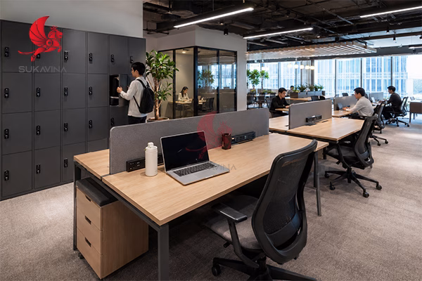 Hotdesking thực tế bàn linh hoạt không cố định văn phòng hybrid working