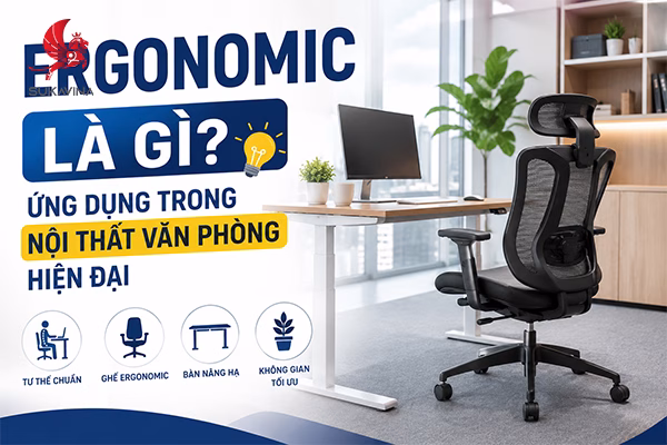 Ergonomic Là Gì? Ứng Dụng Trong Nội Thất Văn Phòng Hiện Đại