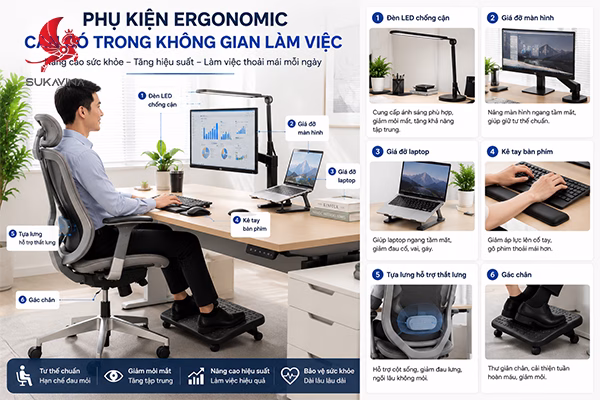 Ergonomic Là Gì? Ứng Dụng Trong Nội Thất Văn Phòng Hiện Đại