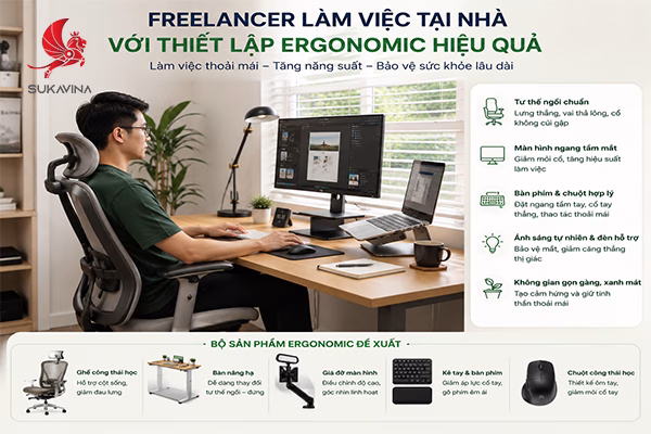 Ergonomic Là Gì? Ứng Dụng Trong Nội Thất Văn Phòng Hiện Đại