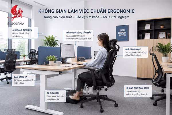 Ergonomic Là Gì? Ứng Dụng Trong Nội Thất Văn Phòng Hiện Đại