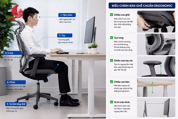 Ergonomic Là Gì? Ứng Dụng Trong Nội Thất Văn Phòng Hiện Đại