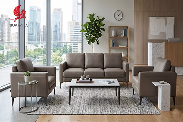 Sofa sảnh chờ công ty hiện đại 