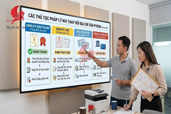 thủ tục pháp lý khai trương văn phòng mới thay đổi địa chỉ kinh doanh đăng ký thuế BHXH