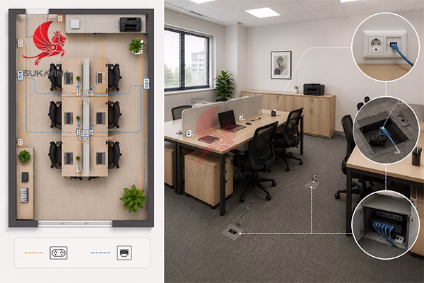 Bố trí nội thất văn phòng nhỏ 30m2 
