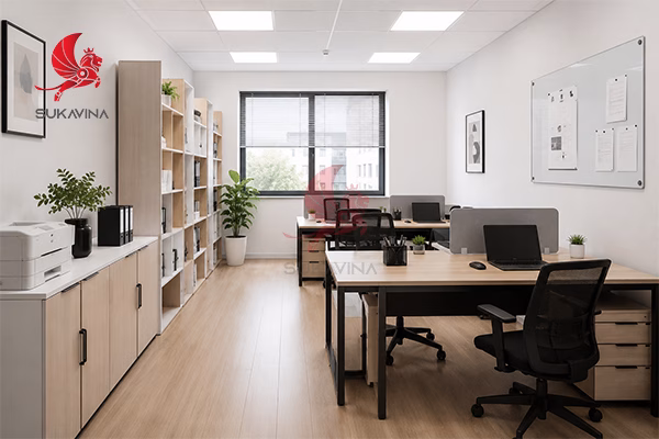 Bố trí văn phòng nhỏ 30m2