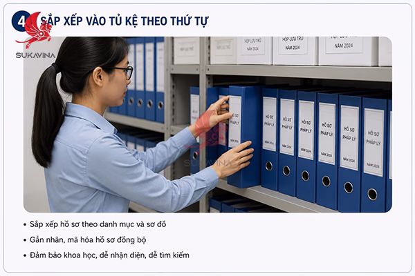 quy trình sắp xếp hồ sơ văn phòng