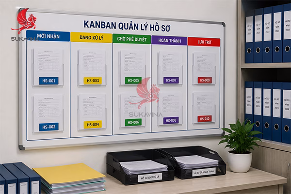 Kanban sắp xếp hồ sơ văn phòng