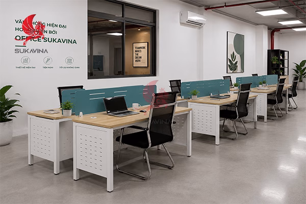 Văn phòng hiện đại hoàn thiện bởi Office Sukavina
