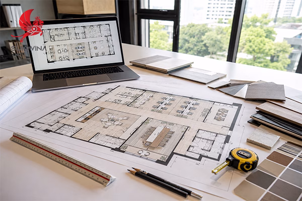 Thiết kế layout văn phòng trước khi cải tạo