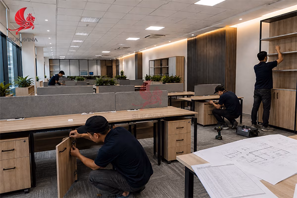 thi công nội thất văn phòng tại tphcm 