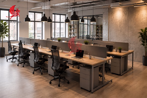 bàn module 8-10 người văn phòng startup