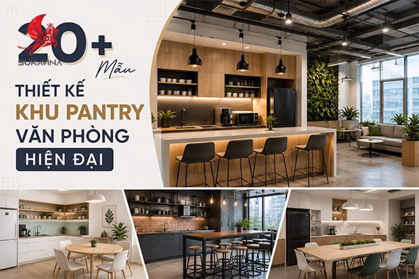 thiết kế khu pantry văn phòng