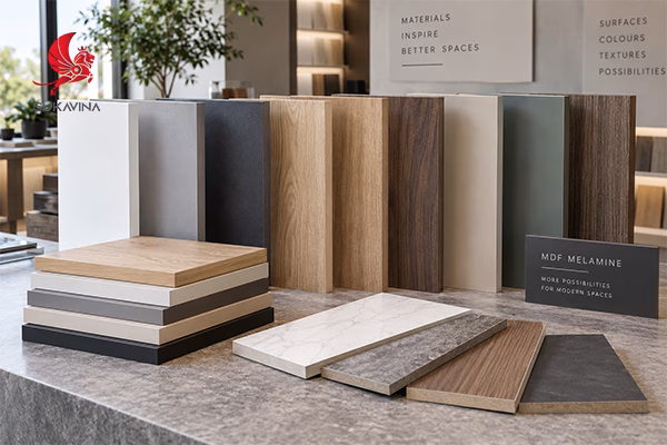 MDF phủ Veneer và Melamine